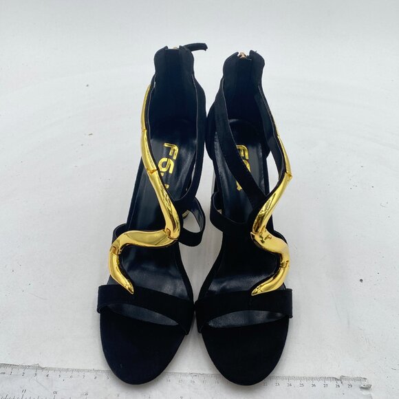 FSJ Women Open Toe Stylish Sandal Ankle Strap Chunky Block High Thick Heels Wedd - Picture 3 of 7